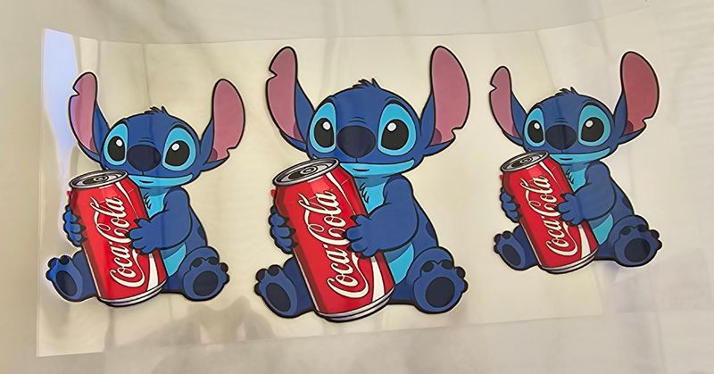 Double Sided Uv Dtf Wrap - Stitch Coke