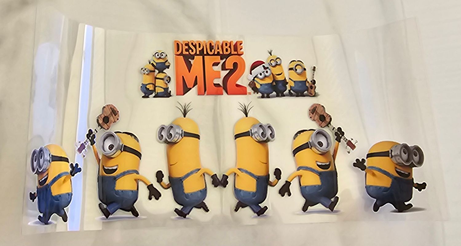 Double Sided Uv Dtf Wrap - Minions