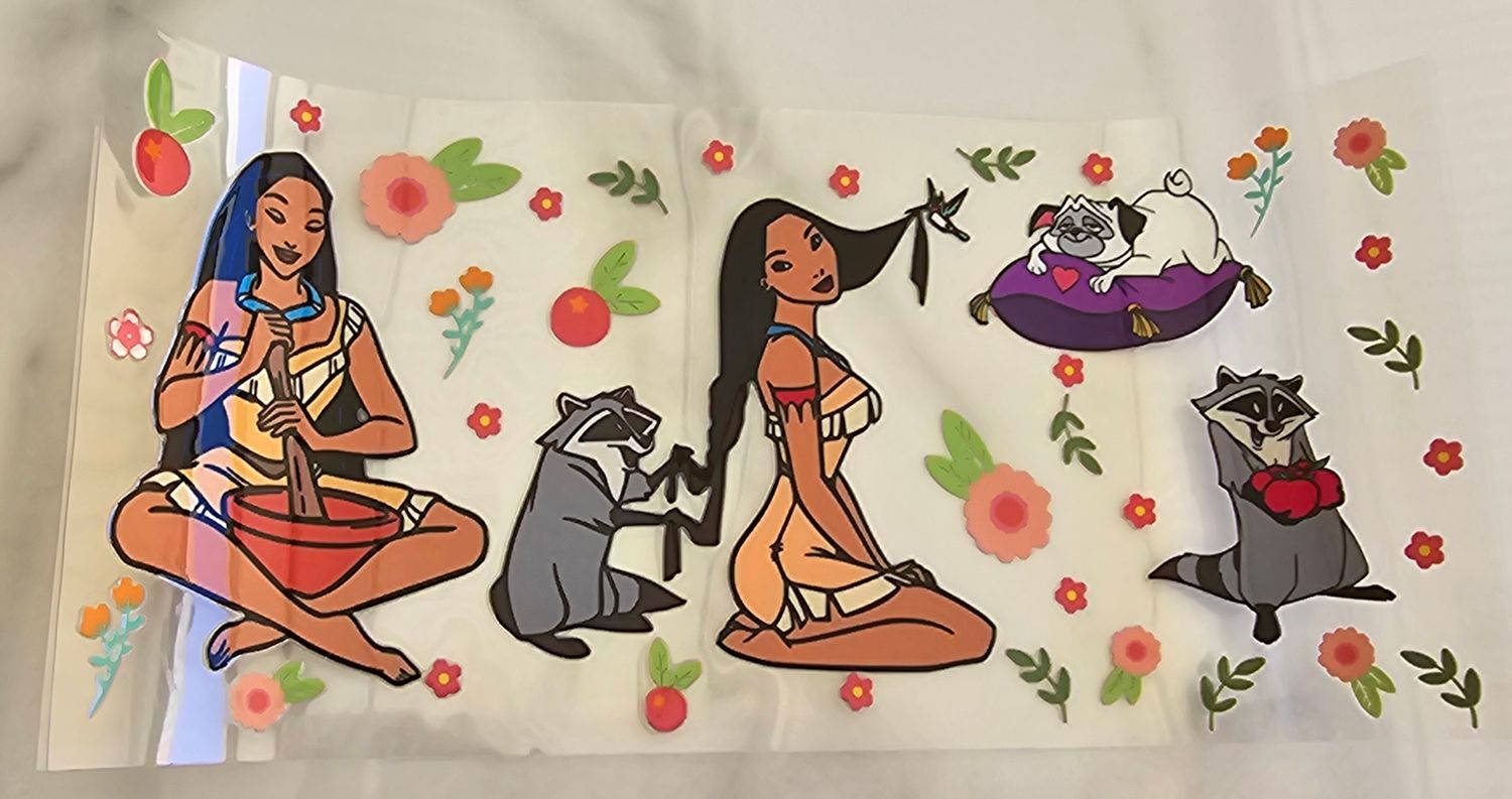 Double Sided Uv Dtf Wrap - Pocahontas