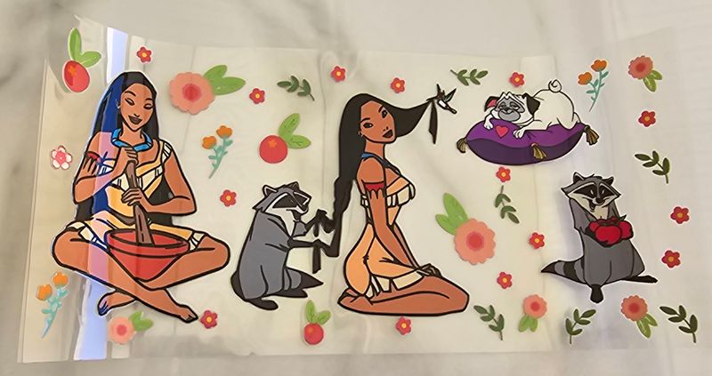 Double Sided Uv Dtf Wrap - Pocahontas