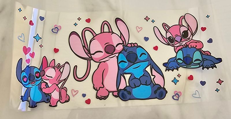 Double Sided Uv Dtf Wrap - Stitch &amp; Angel