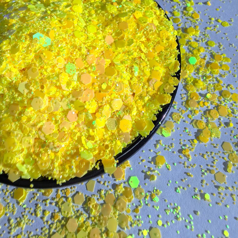 Citrine Chunky Glitters Mix