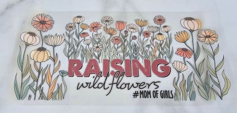 Double Sided Uv Dtf Wrap - Raising Wildflowers