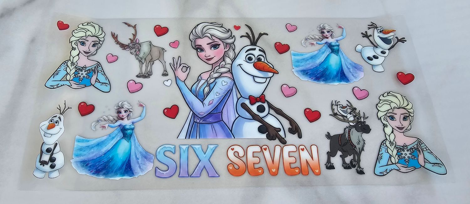 Double Sided Uv Dtf Wrap - Six Seven Frozen
