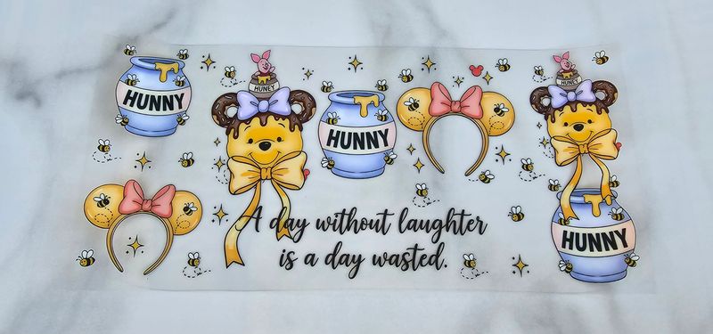 Double Sided Uv Dtf Wrap - Pooh Hunny