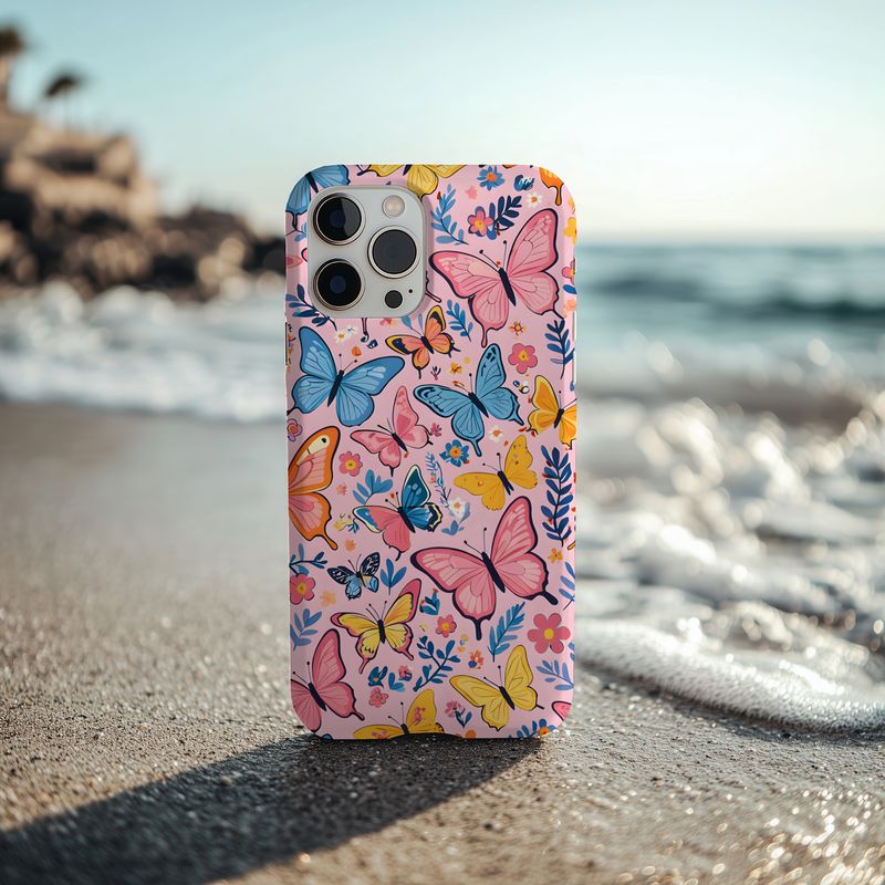 Butterfly Bliss Pink Phone Case
