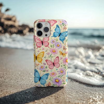 Butterfly Bliss Yellow Phone Case