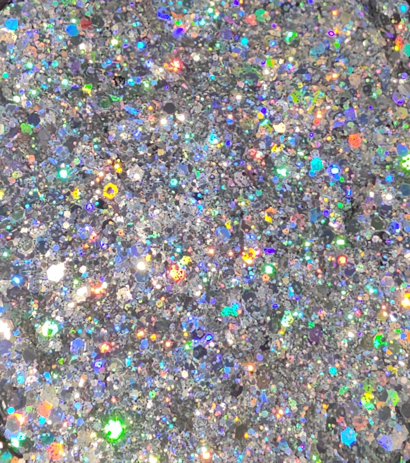 Silver Stardust Chunky Glitters Mix, GRAMS: 25g