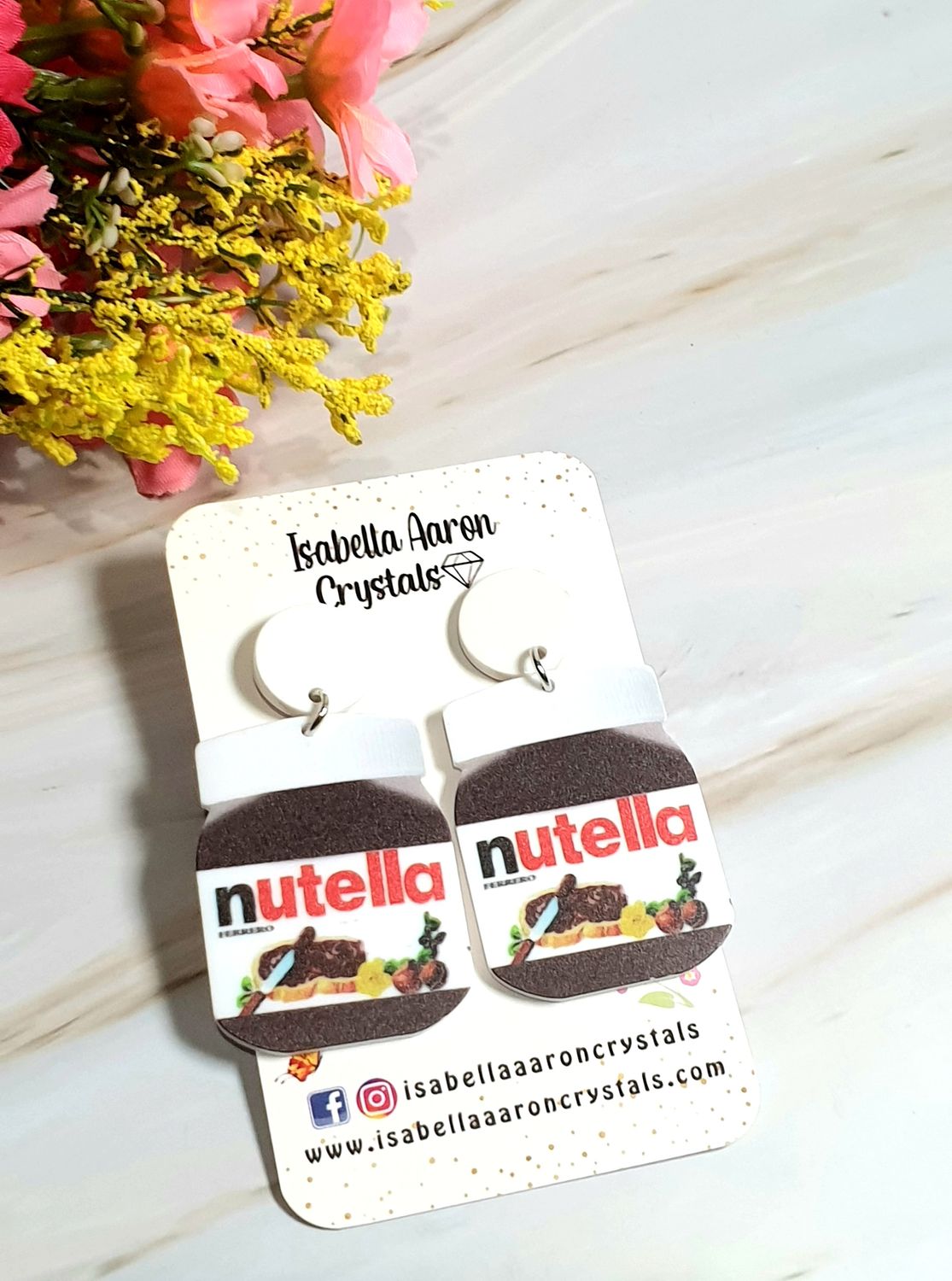 Nutella Acrylic Earrings