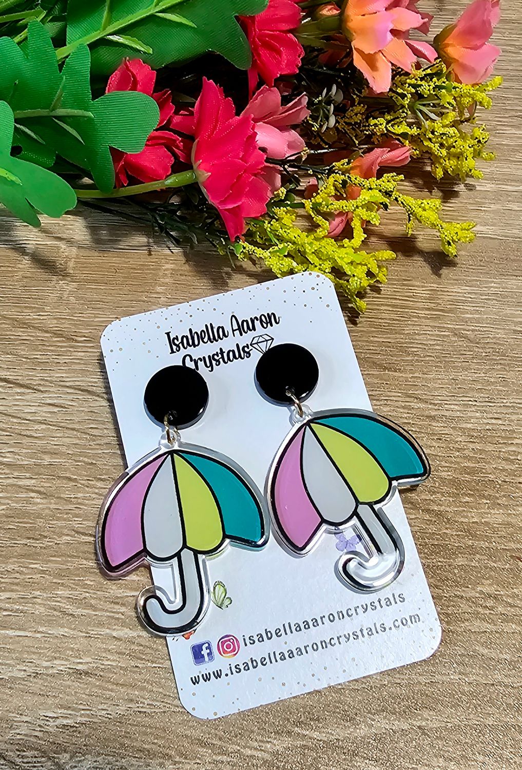 Umbrella Acrylic Earrings