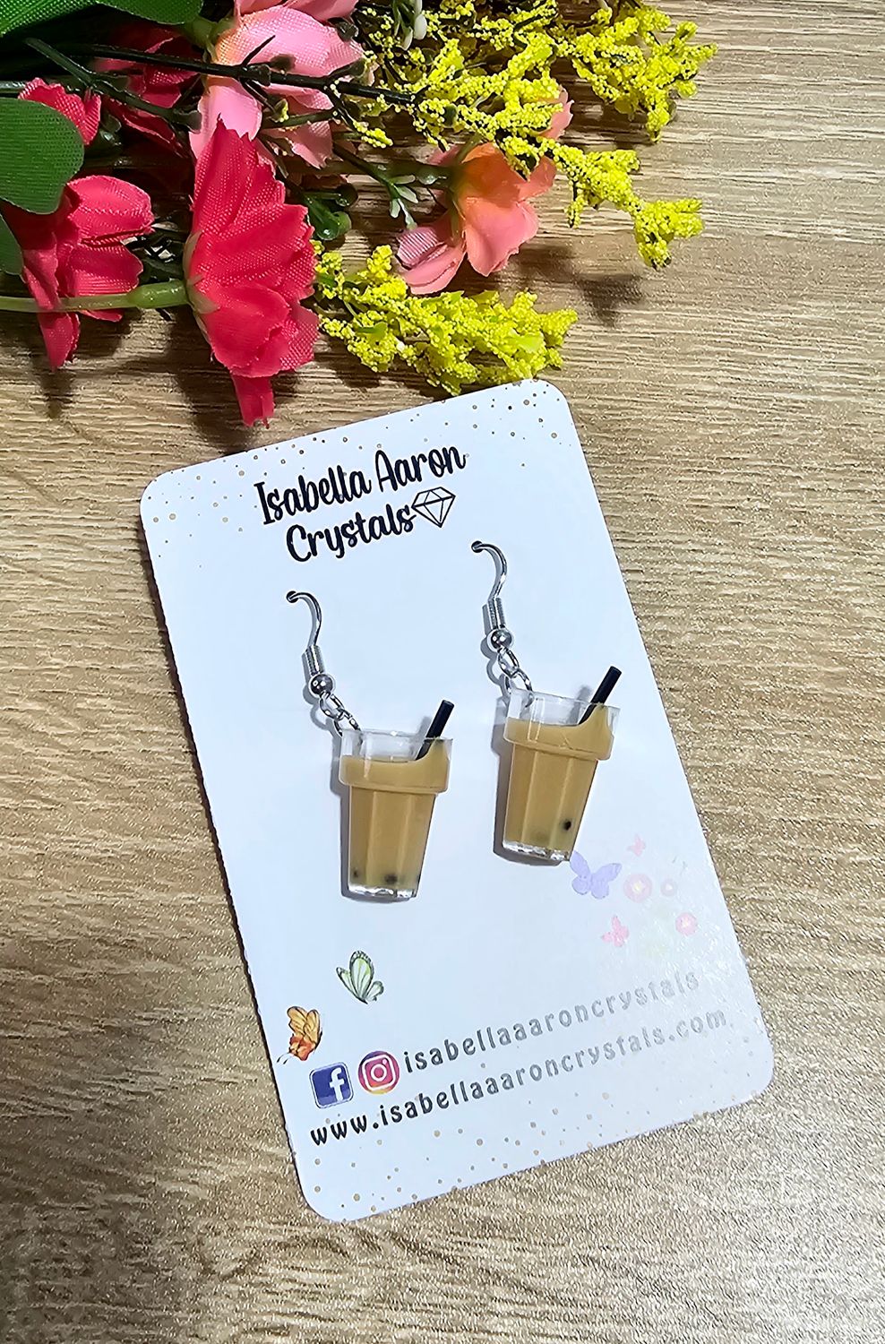 Milktea Acrylic Earrings