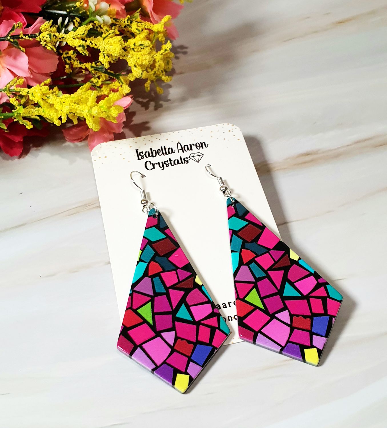 Maze Party Acrylic Earrings