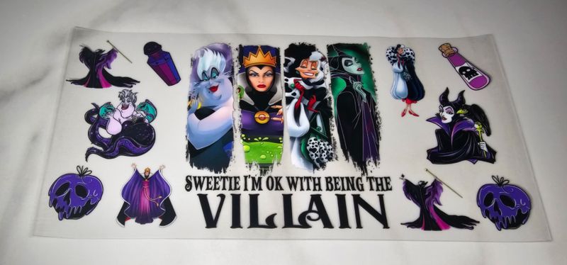 Double Sided Uv Dtf Wrap - Villain