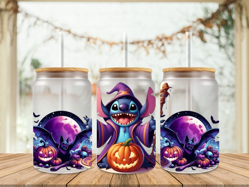 Double Sided Uv Dtf Wrap - Stitch Halloween