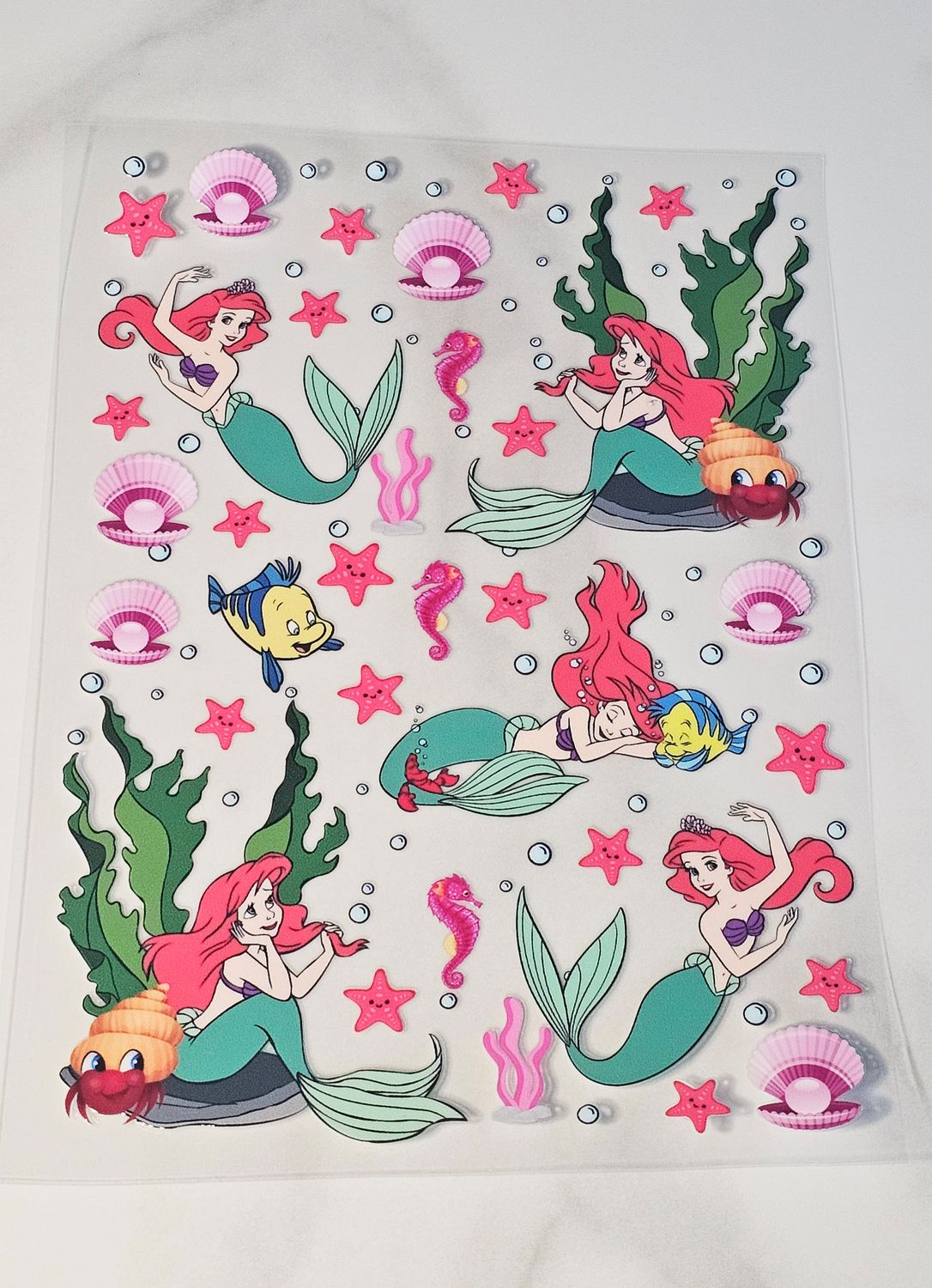 A5 Uv Dtf Wraps - Little Mermaid