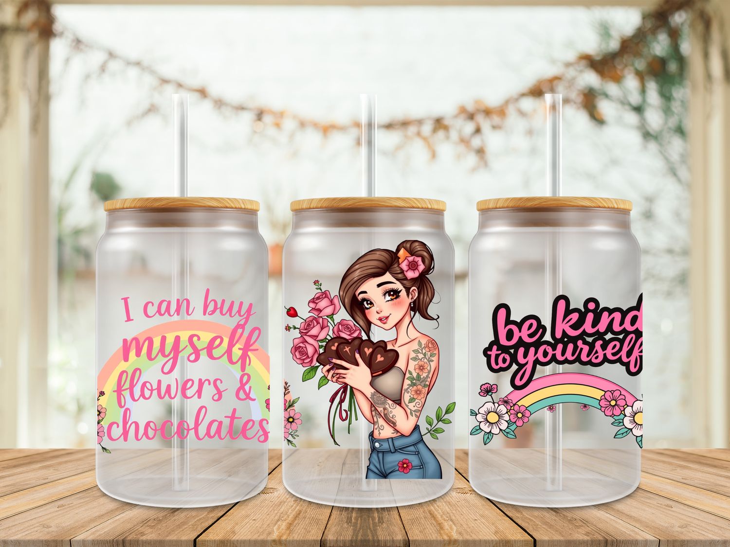 Double Sided Tattooed Girl Be Kind To Yourself