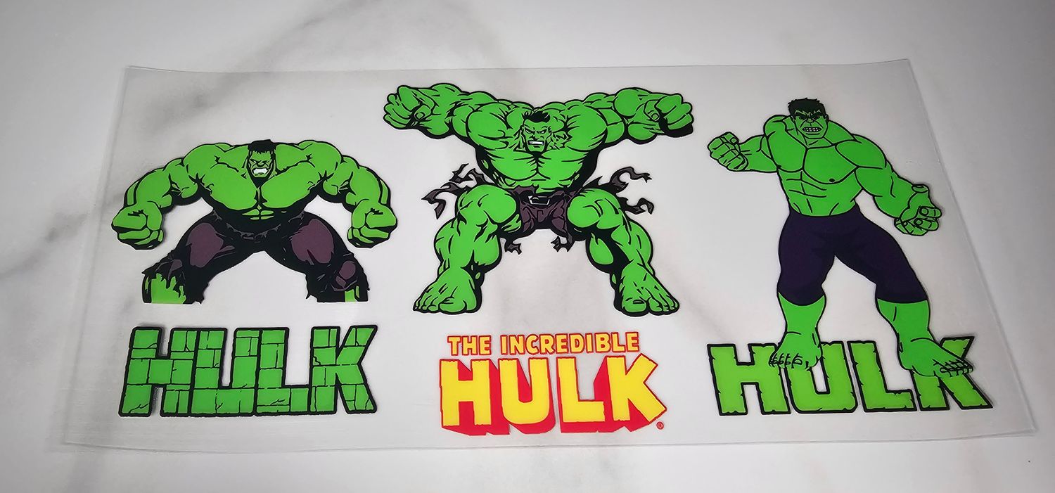Double Sided Uv Dtf Wrap - Hulk