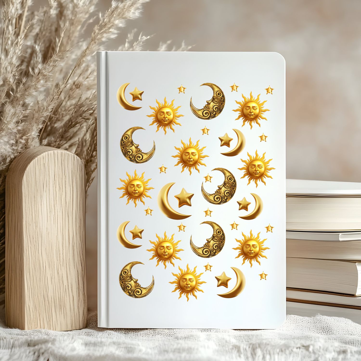 A5 Uv Dtf Wraps - Sun &amp; Moon #2