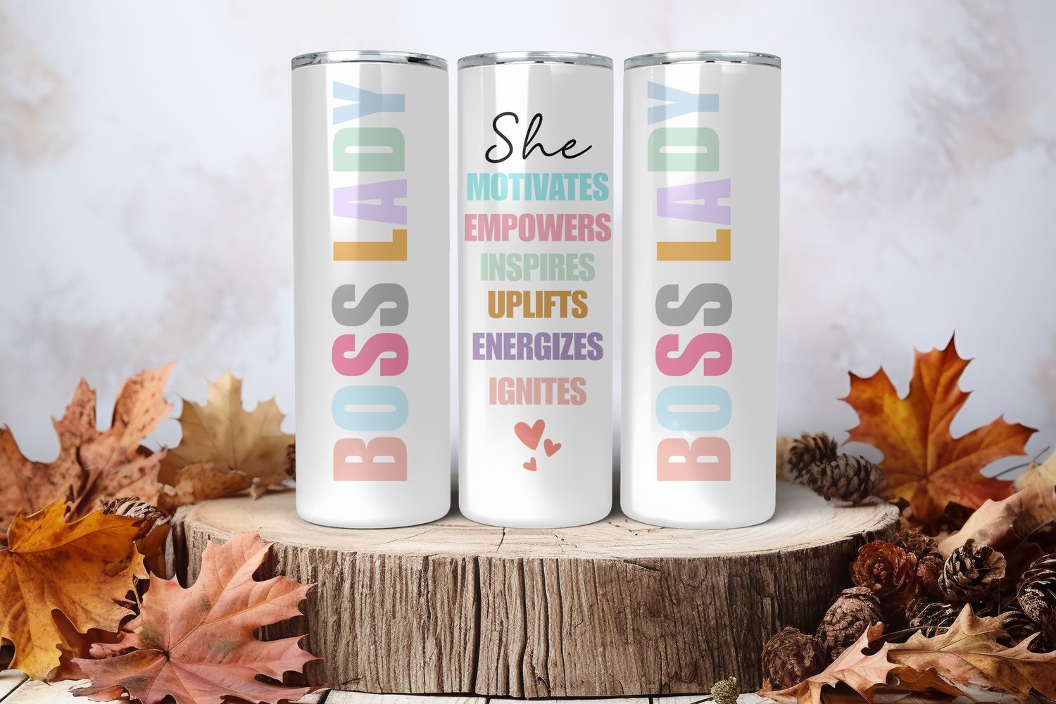 20oz Uv Dtf Wrap - Boss Lady Pastel