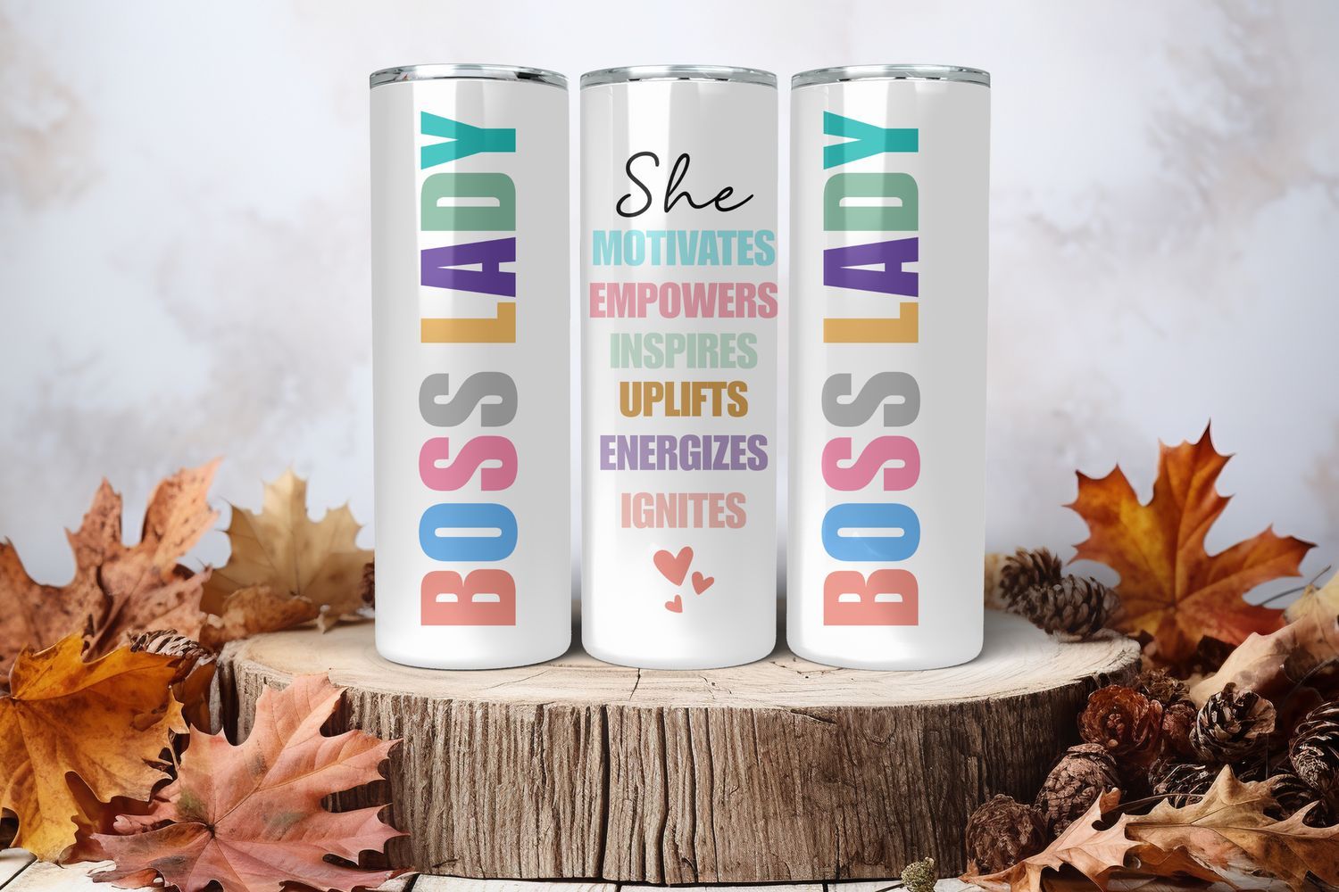 20oz Uv Dtf Wrap - Boss Lady Darker