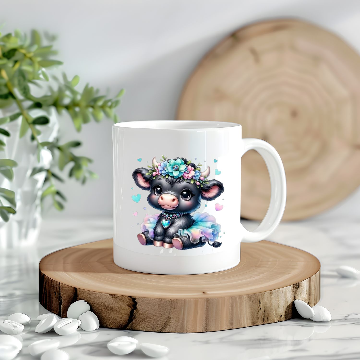 Highland Cow Holy Tutu Decal