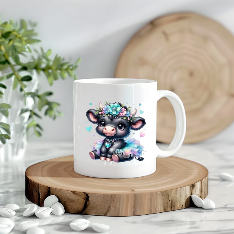 Highland Cow Holy Tutu Decal