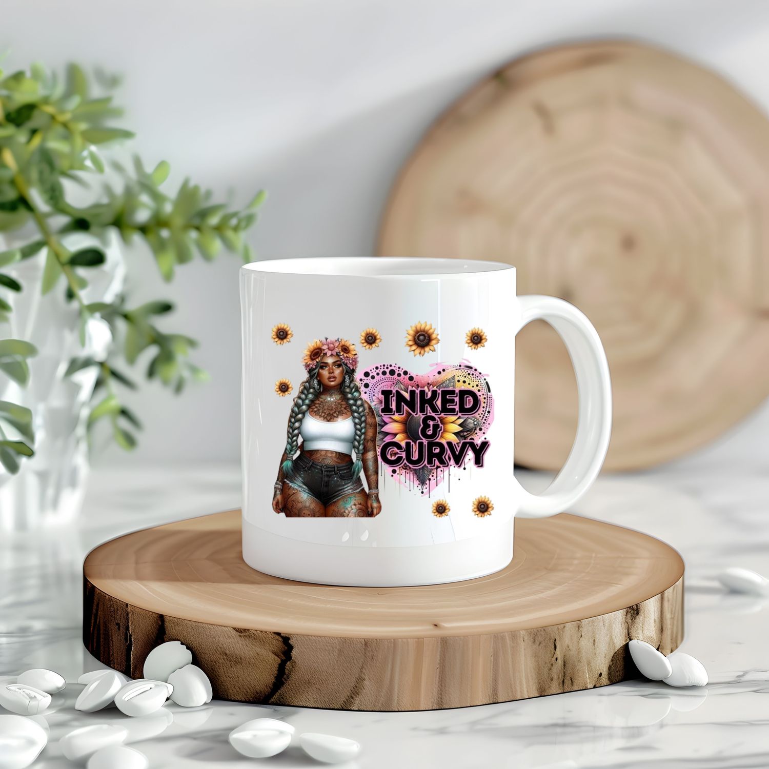 Tattooed Girl Inked &amp; Curvy Decal