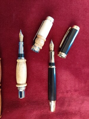 Hand Turned African Blackwood Fountain Pen