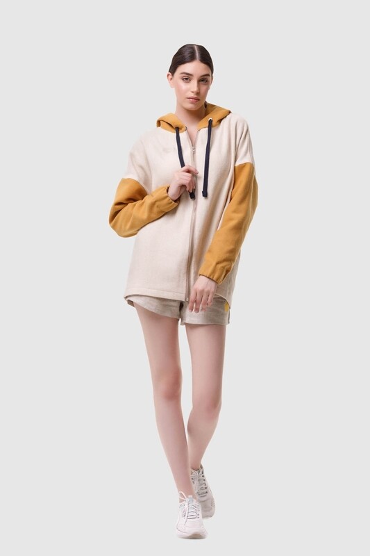 Hoodie from hemp oversize