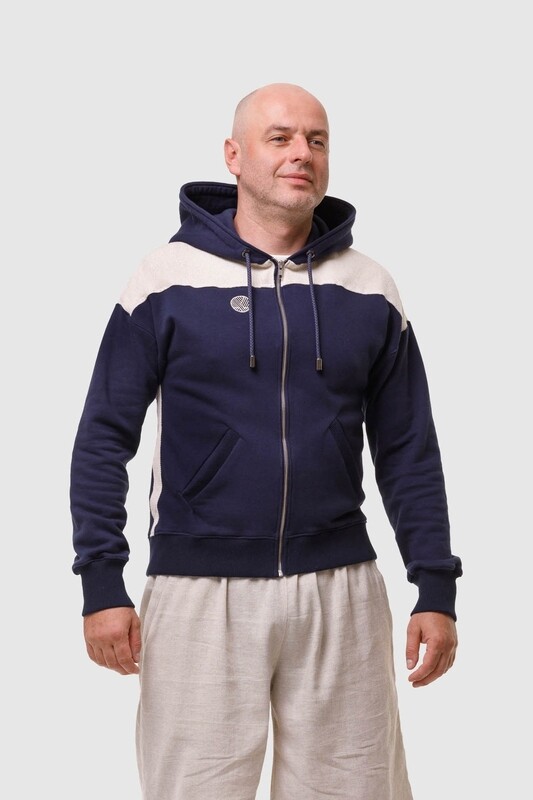Hoodie with hemp