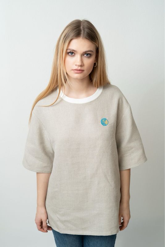 Oversize T-Shirt "Sunny Horizon" (Hemp, Unisex)