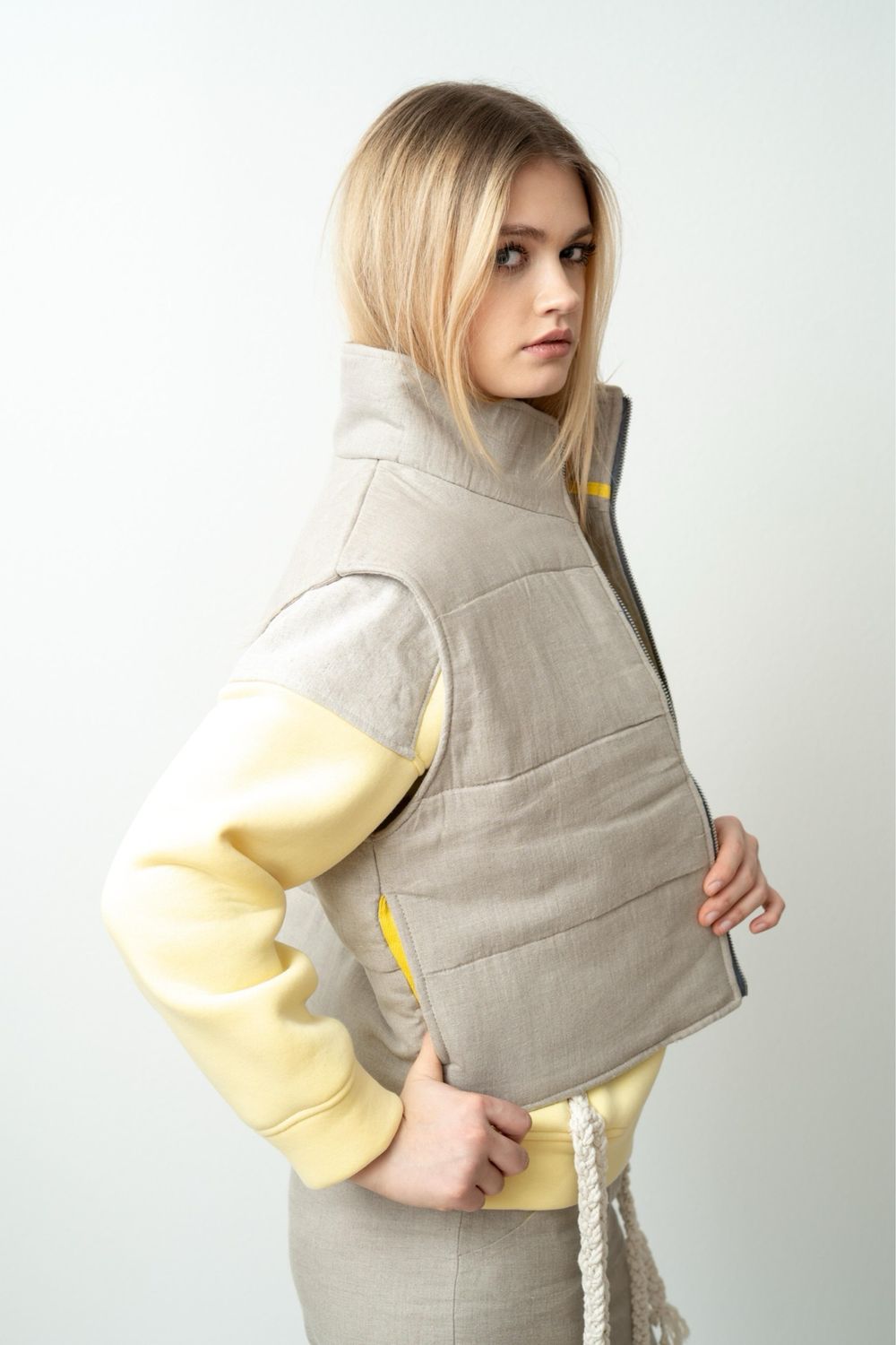 Woman’s Hemp Quilted Layering Vest | ECHO
