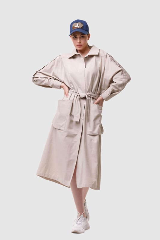 Trench Coat | 100% Hemp and Loose Unisex Fit