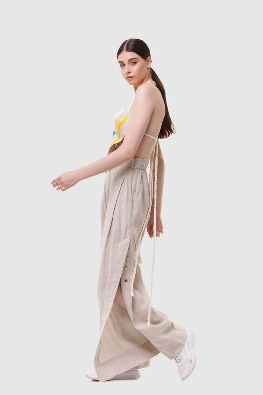 Top “Freedom of Colours" (Hemp, Handmade)