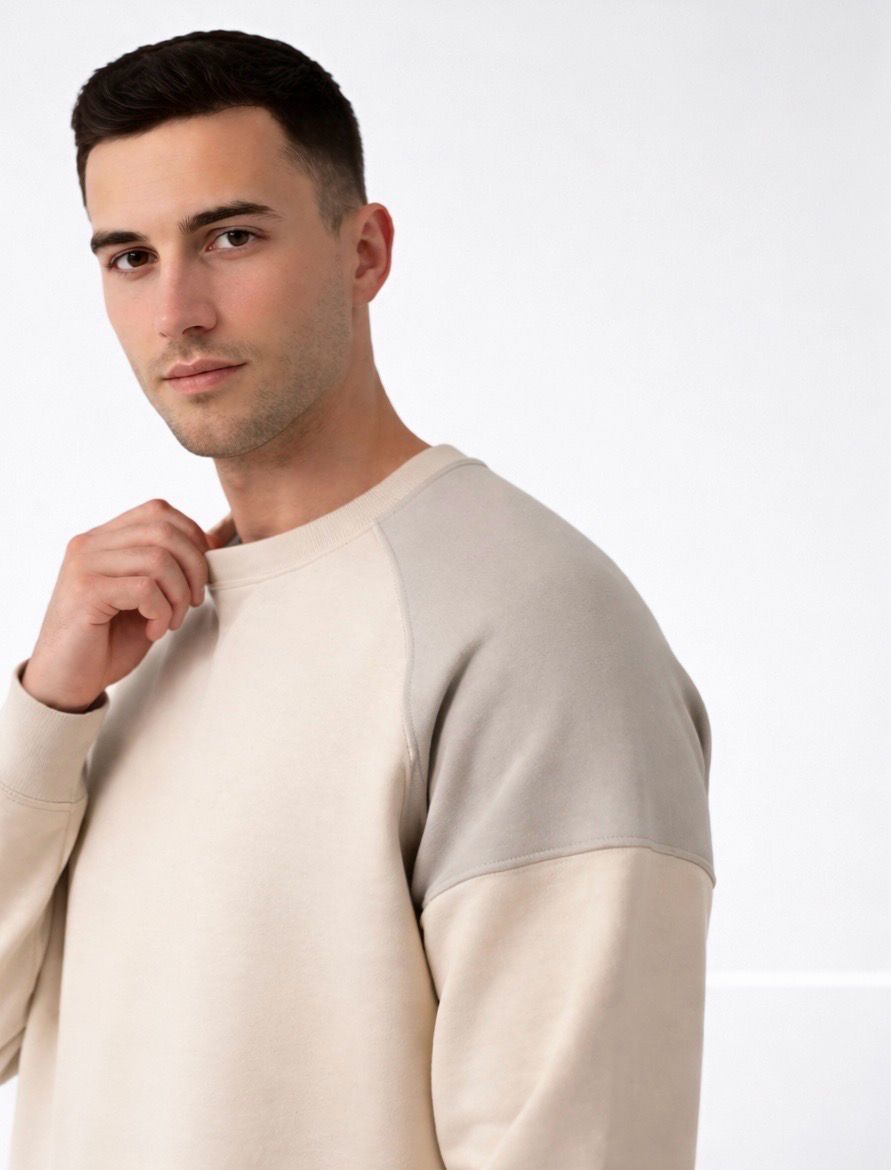 OAT LATTE Hemp-Insert Cozy Sweatshirt