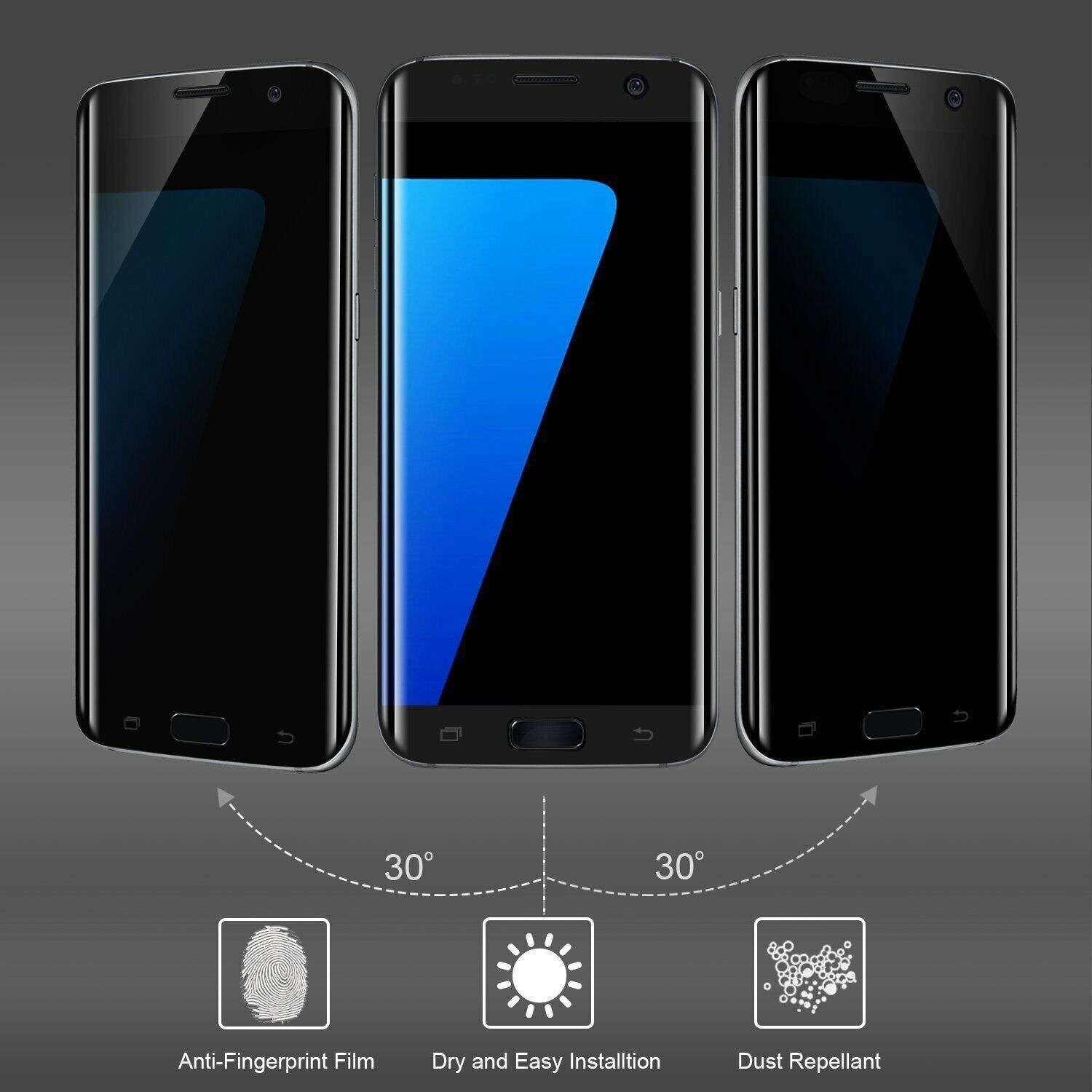 3D Protective Glass On The For Samsung Galaxy S7 Tempered  Screen Protector Cover Protection