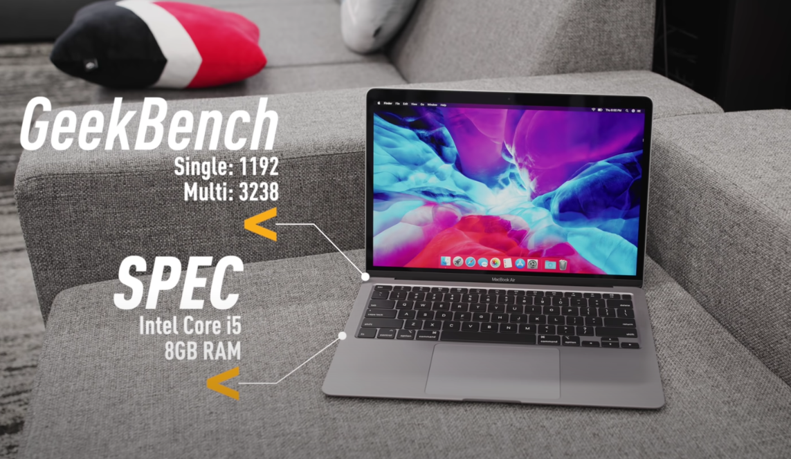 MacBook Air  laptop Ultra-thin, 256GB, office and business laptop, original and genuine, One year warranty