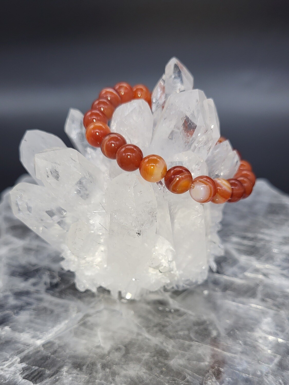 CARNELIAN BRACELETS, BEAD SIZE: 8mm