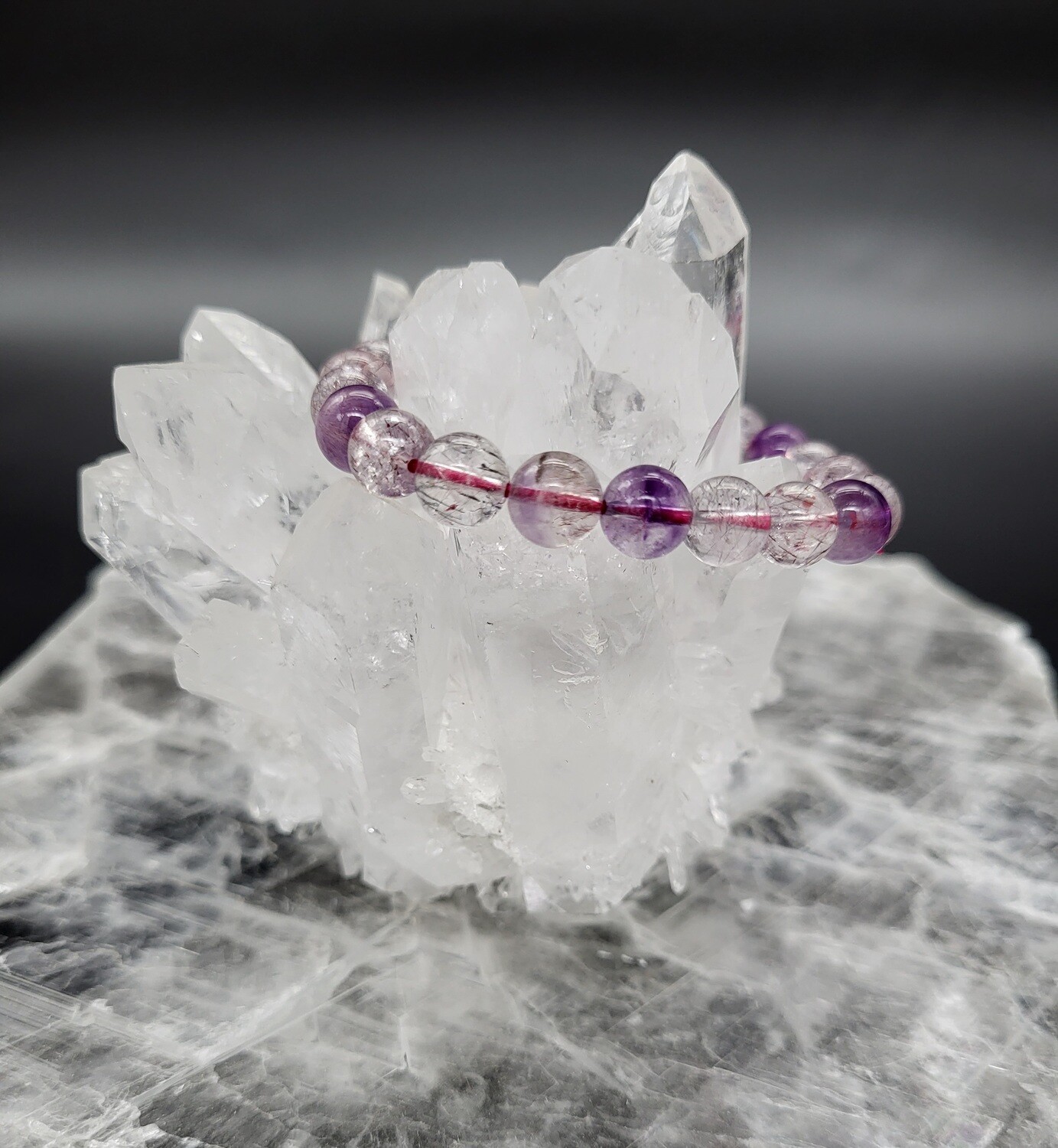 SUPER SEVEN BRACELET - ROUND 8mm BEADS