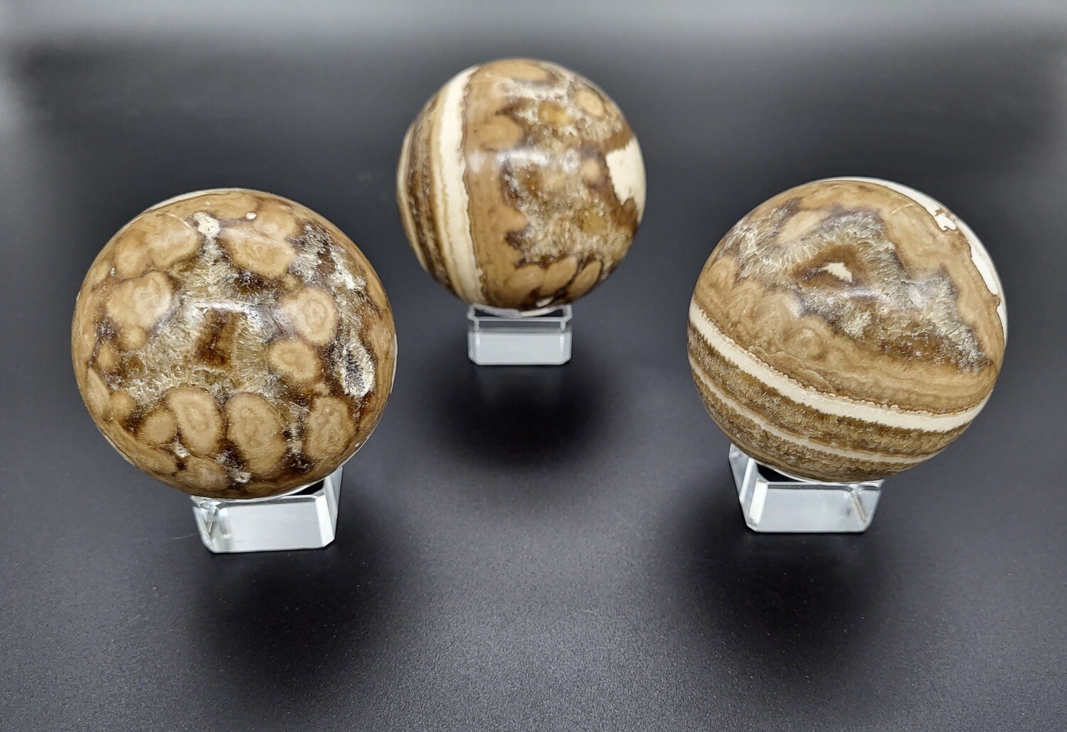 AMBER CALCITE SPHERES