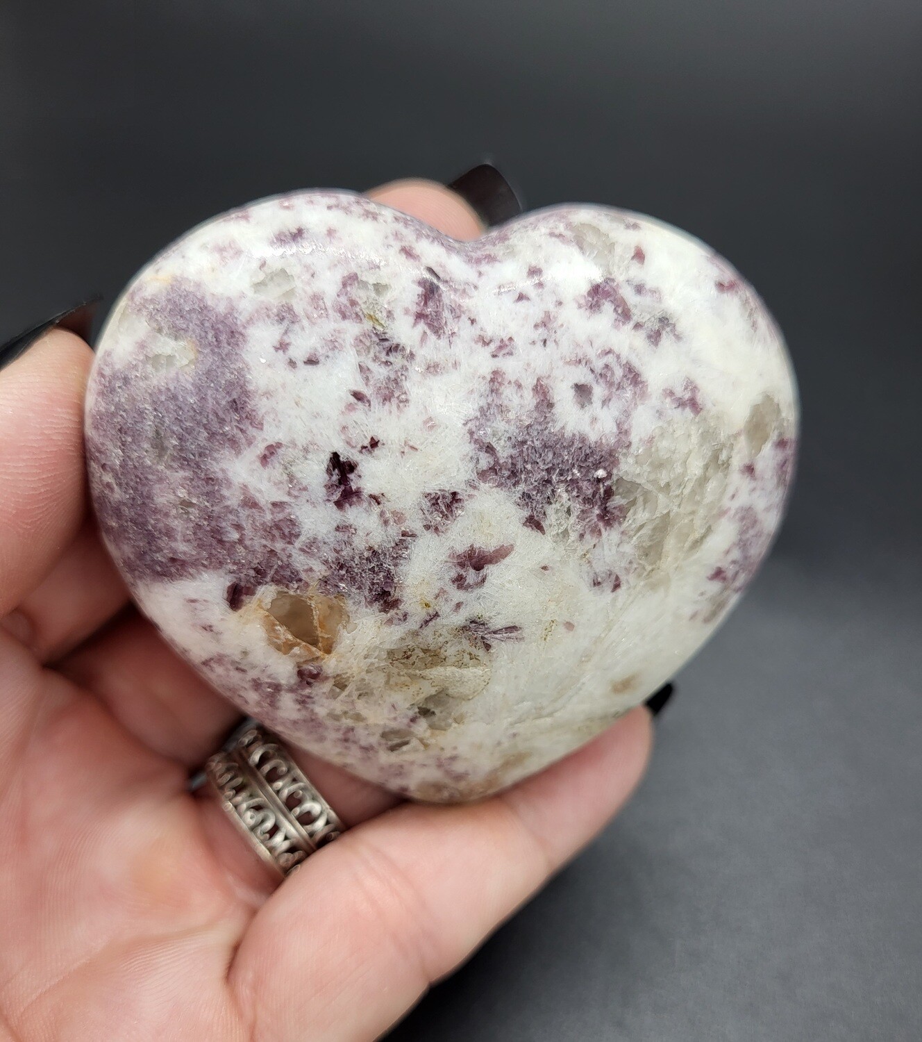 LEPIDOLITE HEART