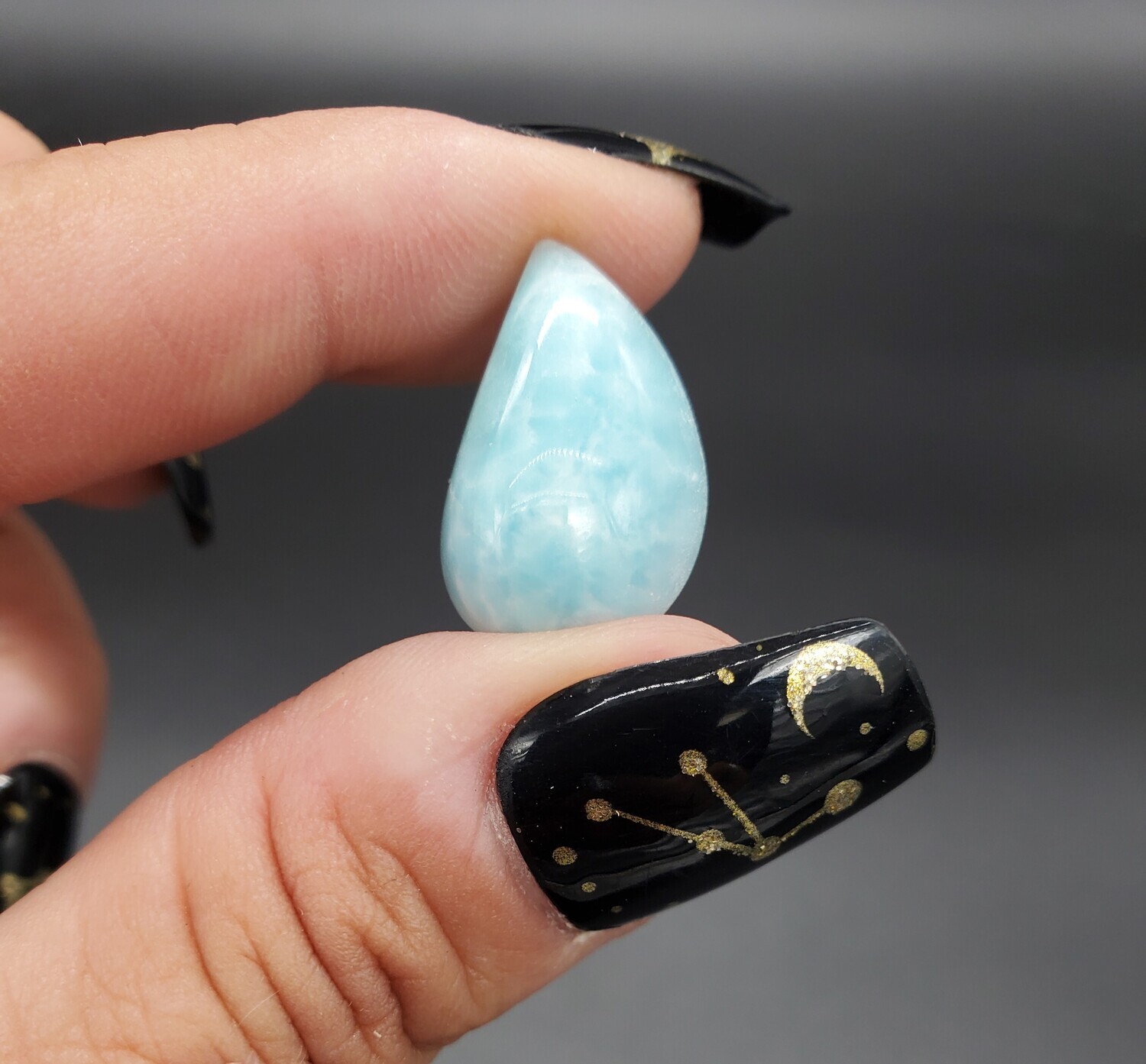 LARIMAR TEAR DROP CABOCHON