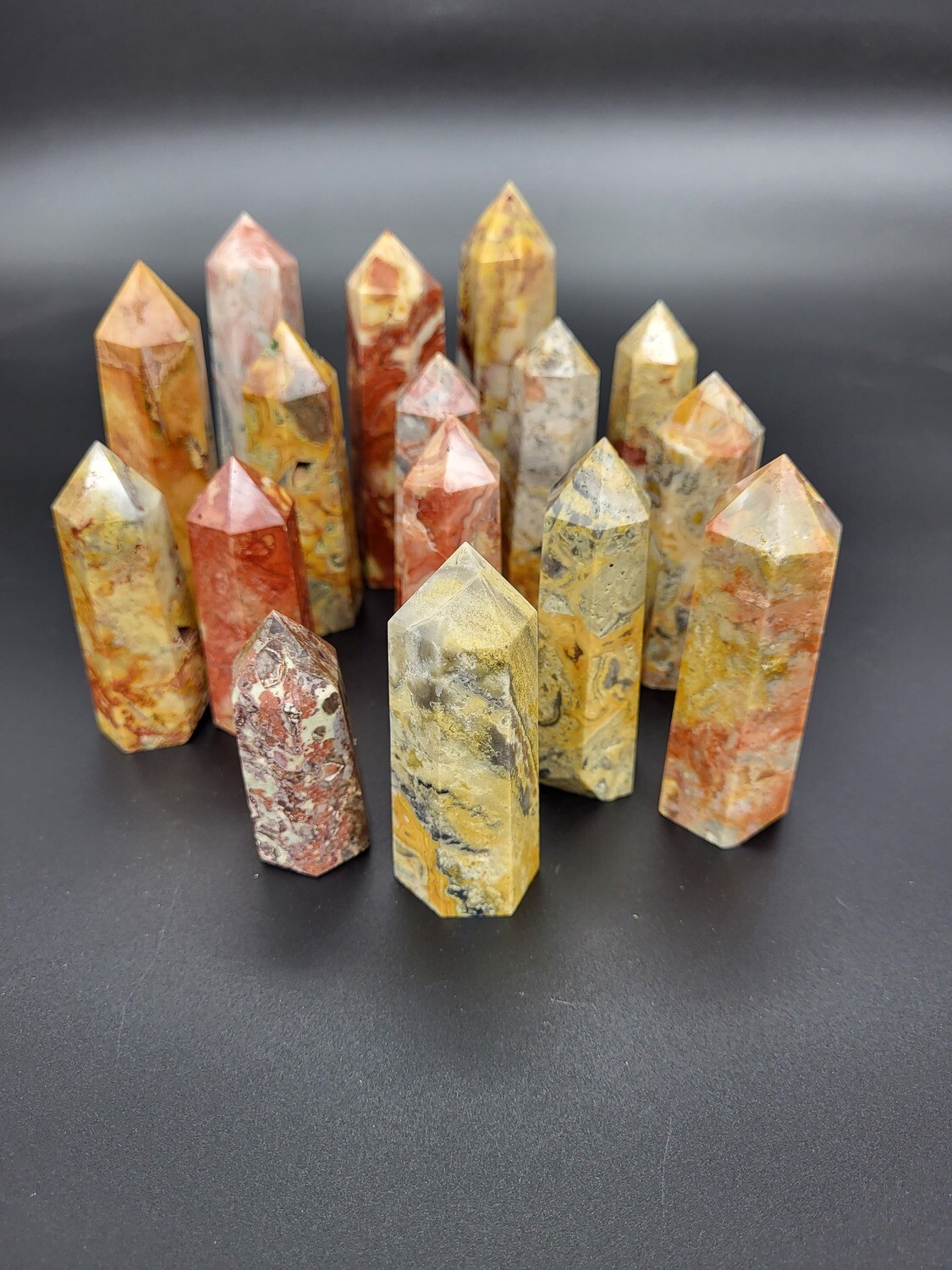 CRAZY LACE AGATE TOWERS