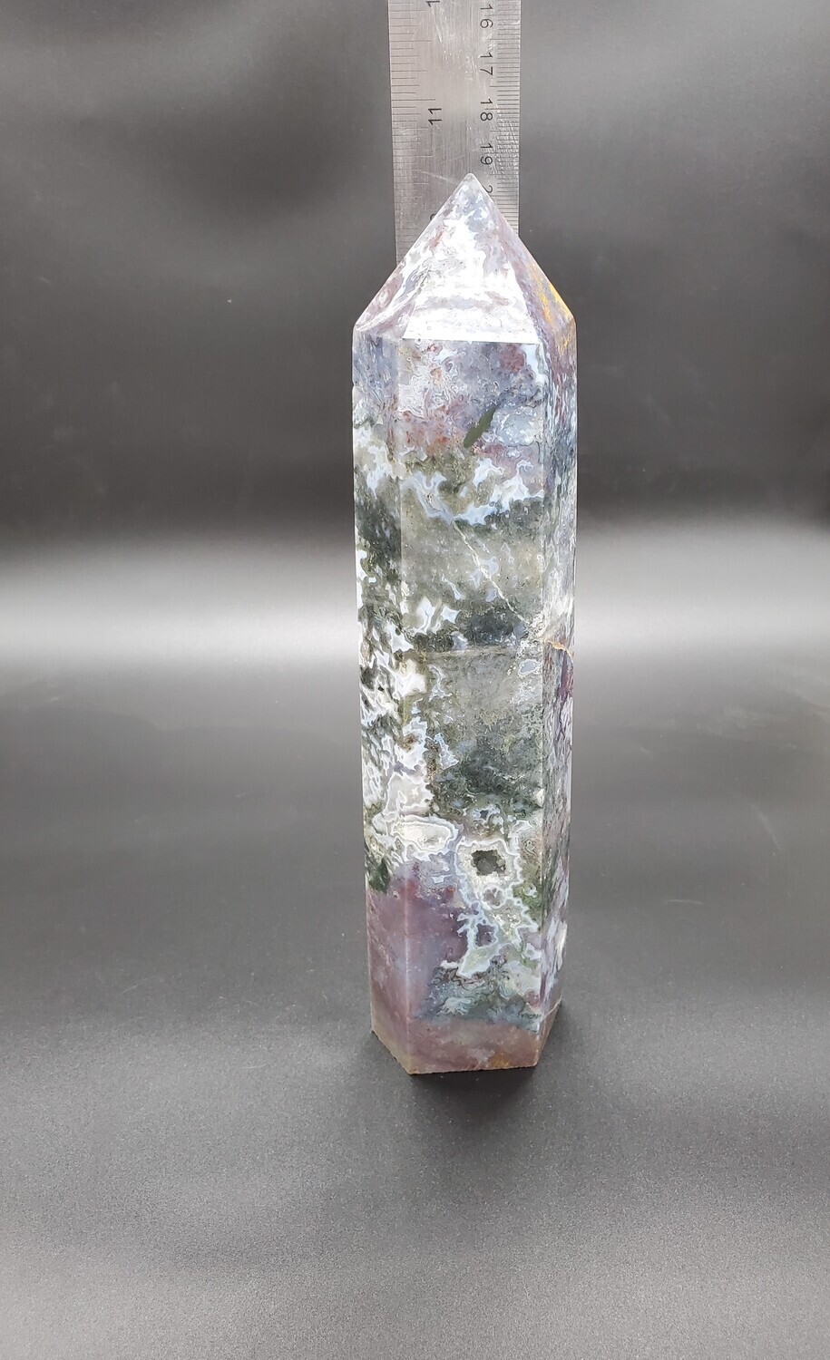 PURPLE MOSS AGATE TOWER &quot;B&quot;