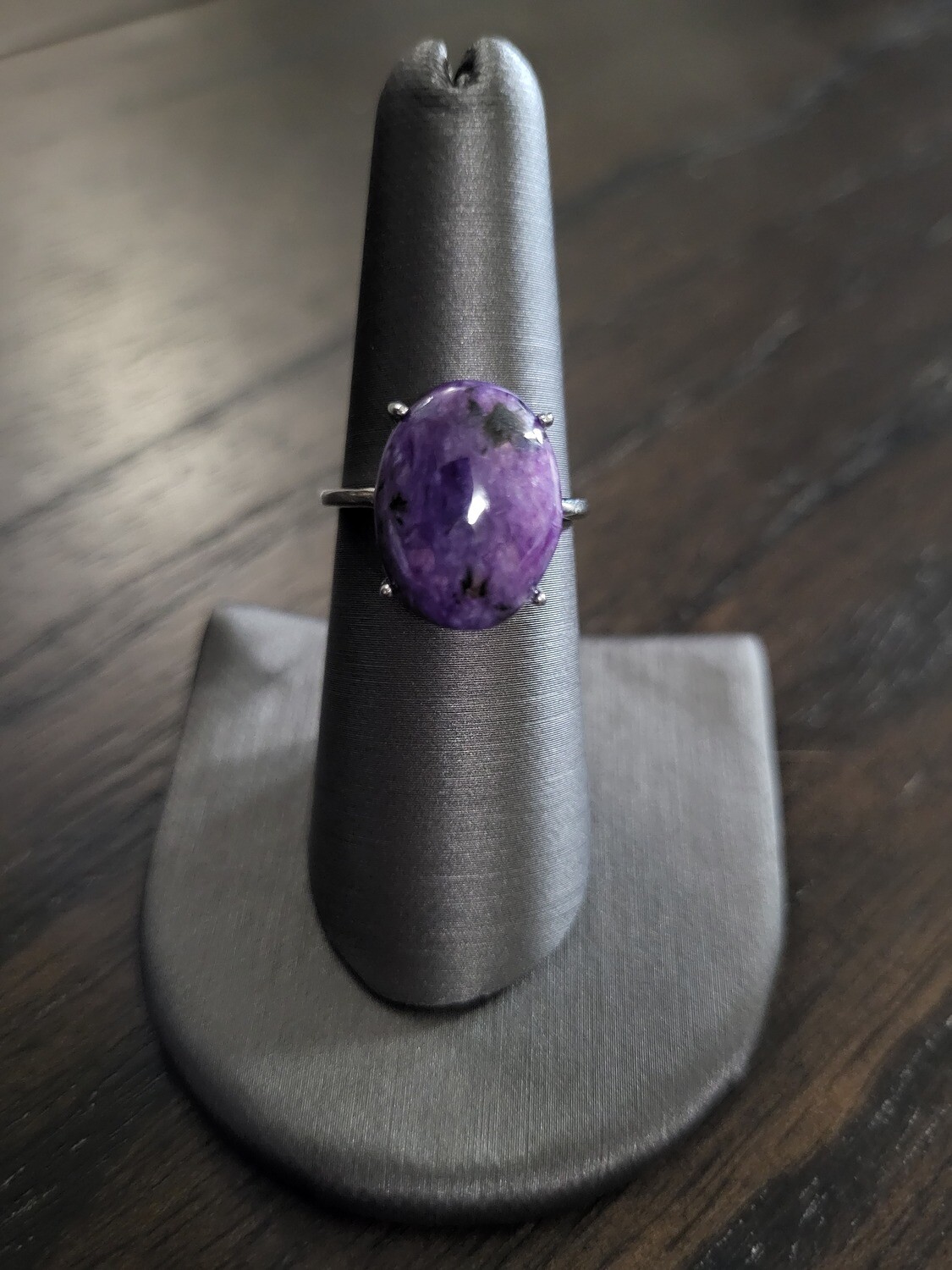 CHAROITE OVAL RING