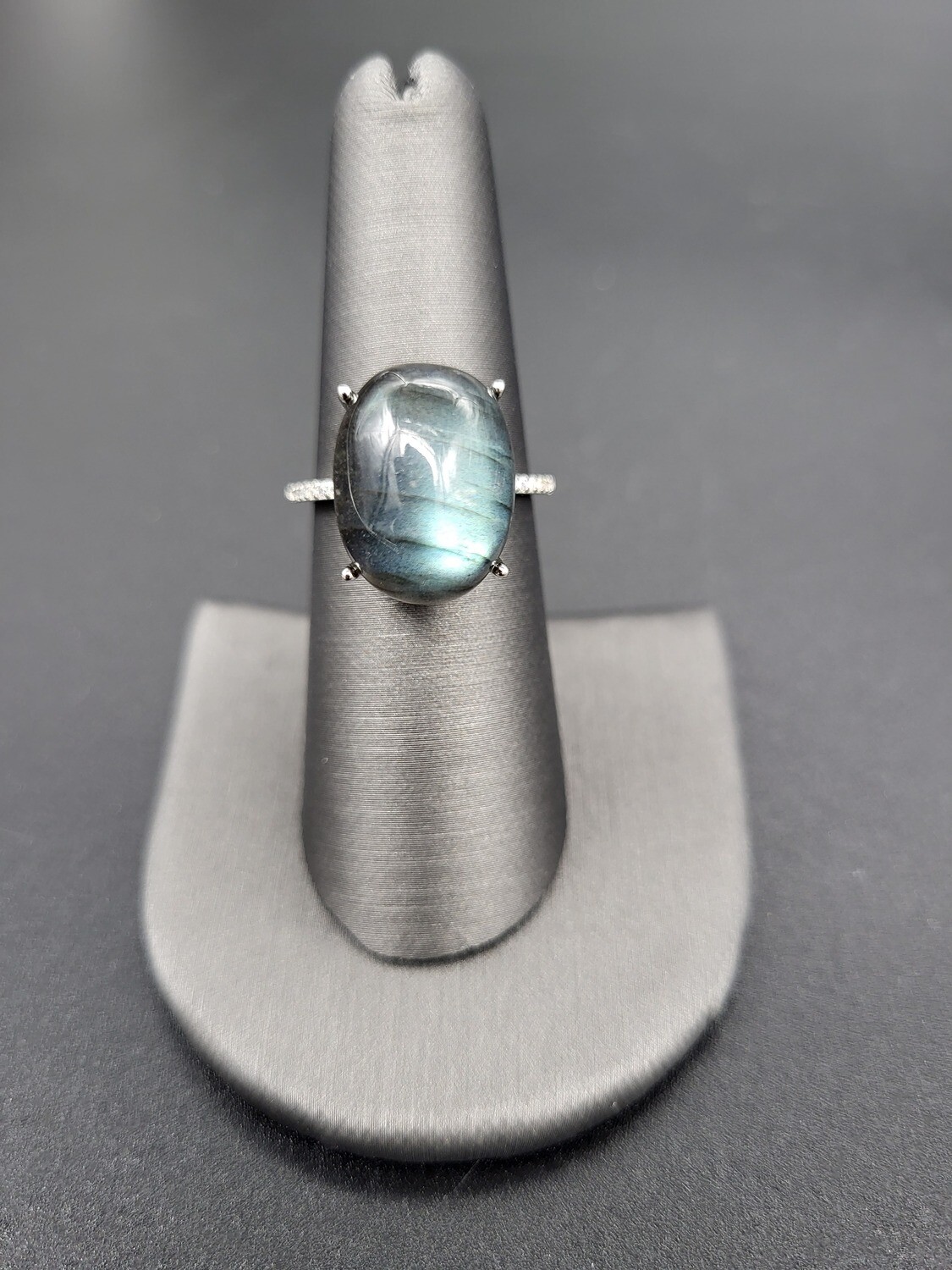 LABRADORITE OVAL RING #1