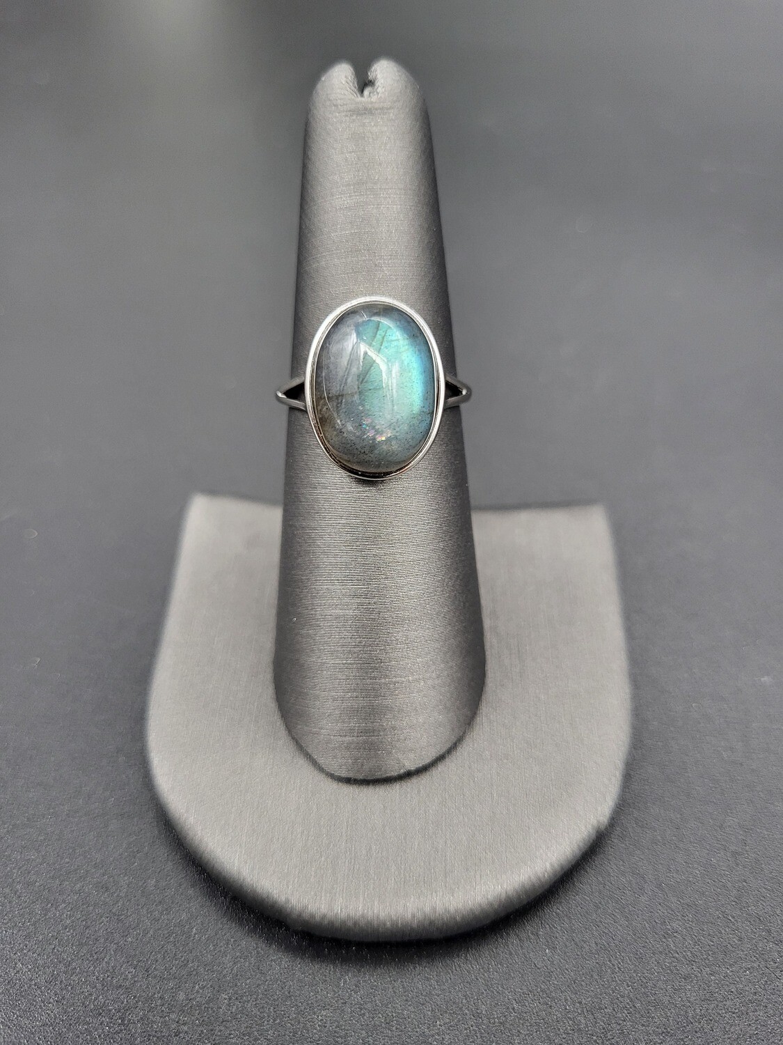LABRADORITE OVAL RING #2