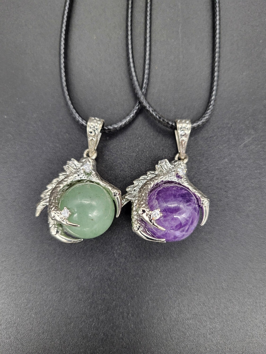 FANCY DRAGON CLAW WITH CRYSTAL SPHERE