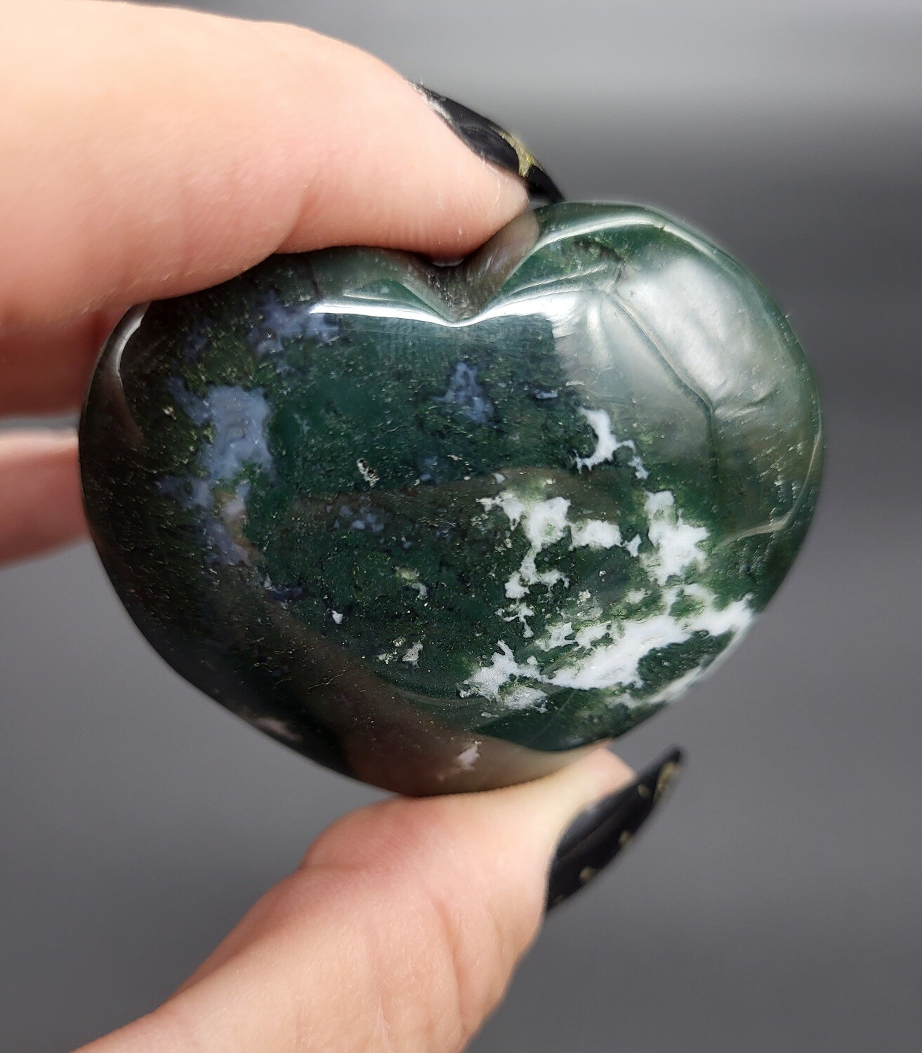 MOSS AGATE HEART &quot;B&quot;