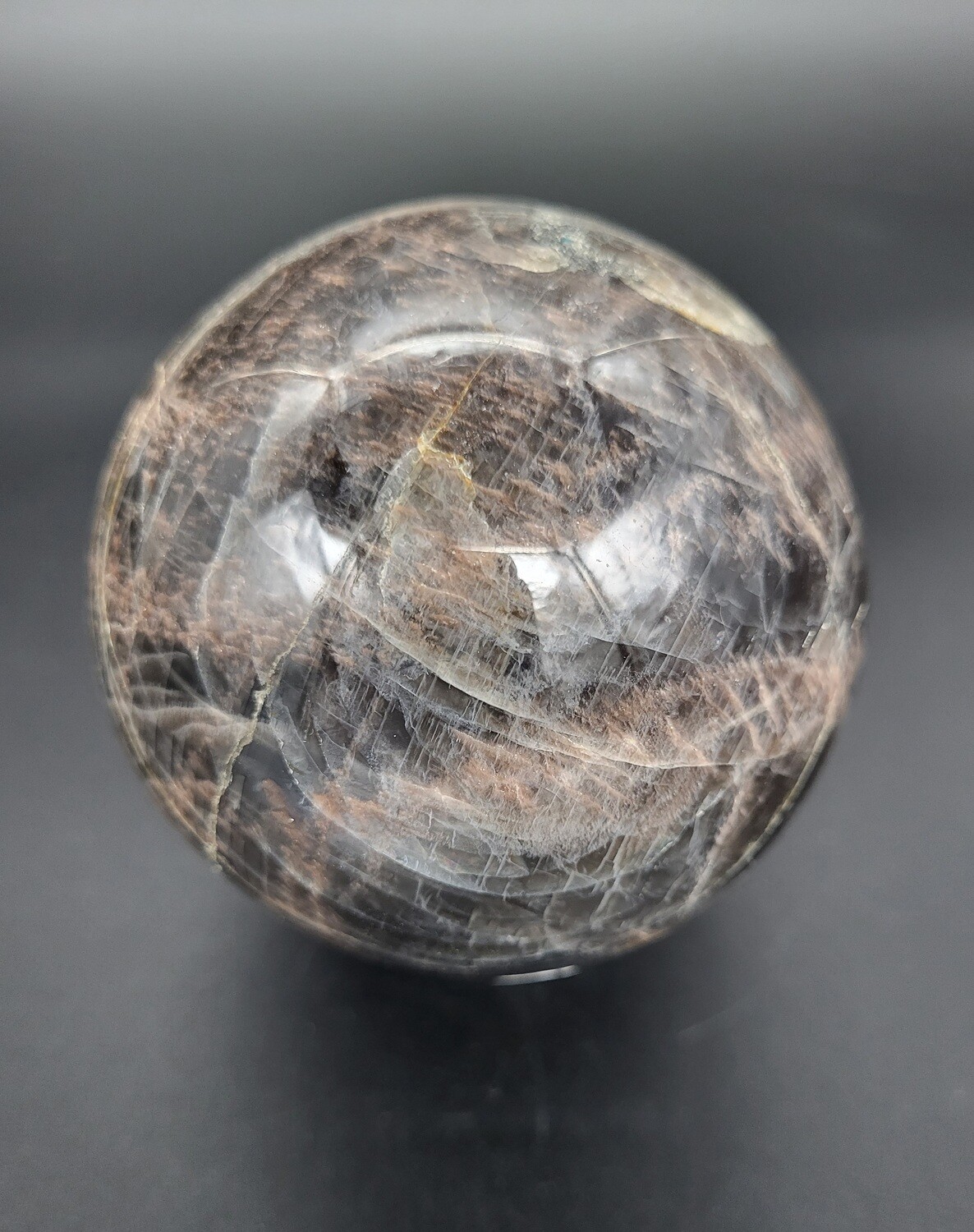 BLACK MOONSTONE SPHERE